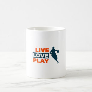 Mug Vivez Amour Jouez Basket-ball