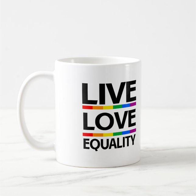 Mug Vivez l'amour de l'égalité (Gauche)