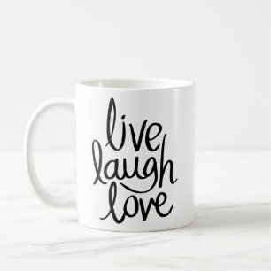 Mug Vivez Riez Aimez – Typographie Inspirante Classiqu