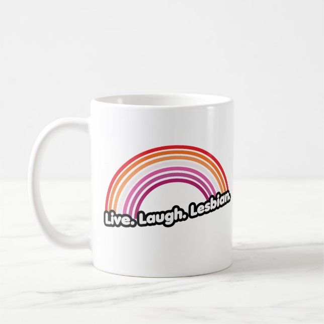Mug "Vivez Riez Lesbienne" (Gauche)