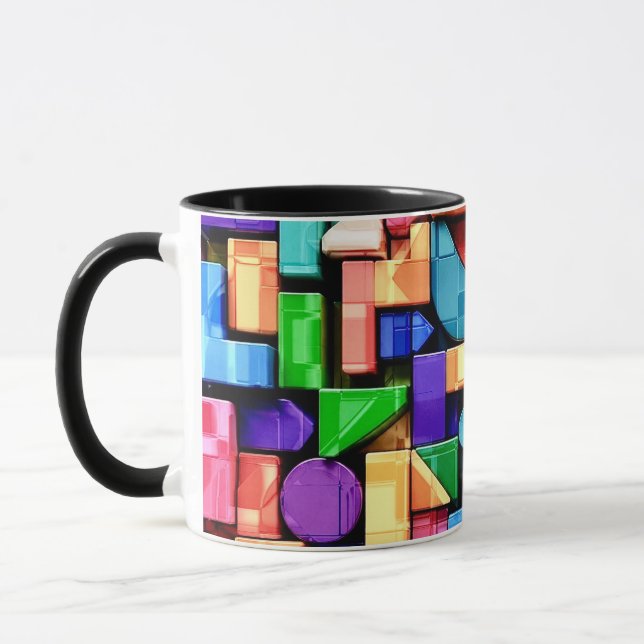 Mug Vivid Geometric Flow (Gauche)