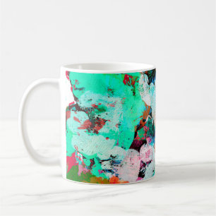 Mug Vivid im du concept de taches de peinture en grun