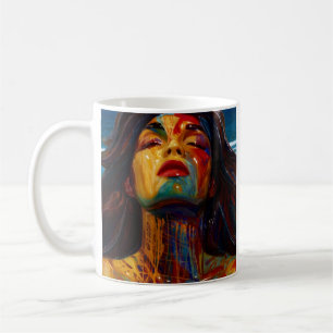 Mug Vivid Portrait Abstrait