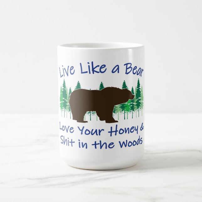 Mug Vivre comme un ours (Centre)