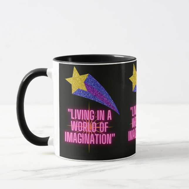 MUG VIVRE DANS UN MONDE D'IMAGINATION (Gauche)