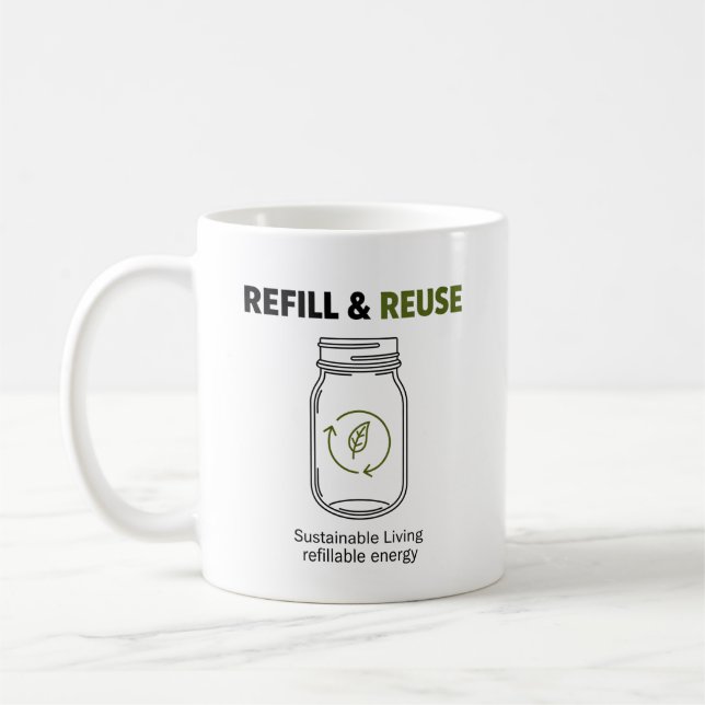 Mug Vivre de manière durable (Gauche)