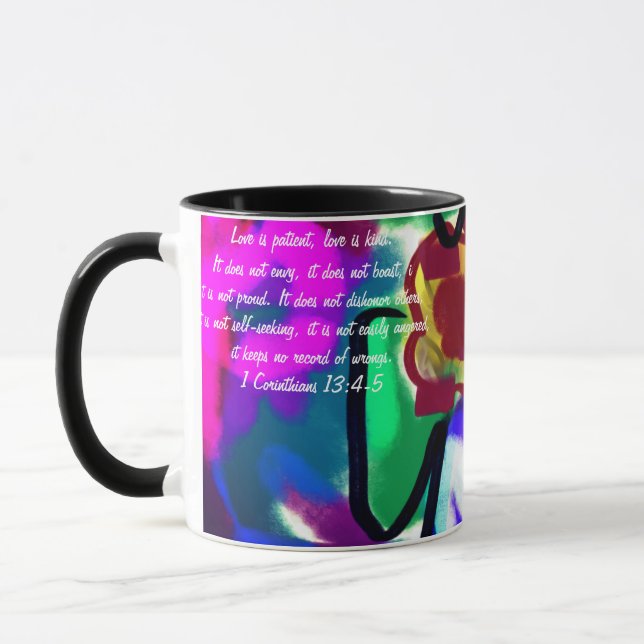 Mug vivre et aimer les tournesols (Gauche)