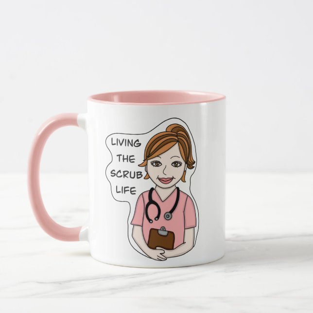 Mug Vivre la vie de l'infirmière, aidante, médecin (Gauche)