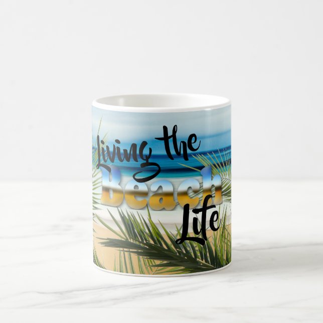 Mug Vivre la vie sur la plage (Centre)