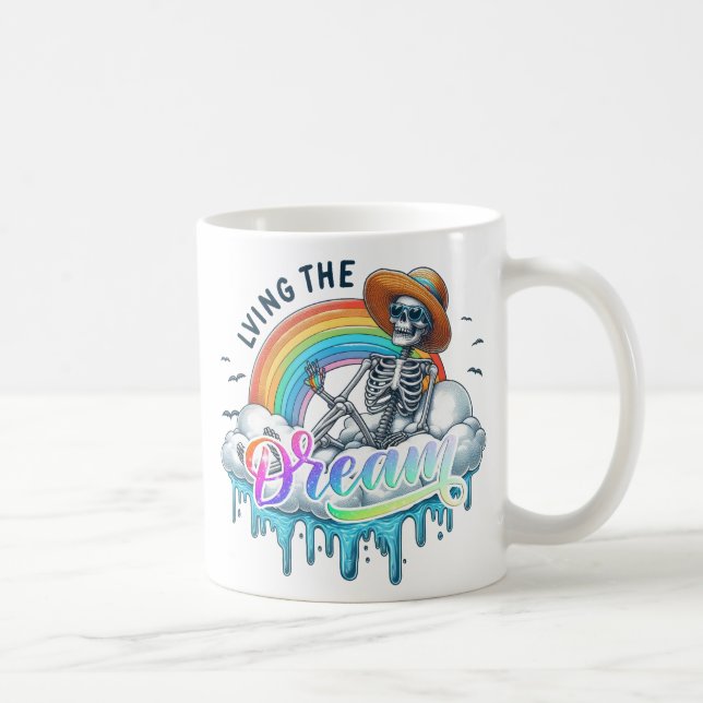 Mug Vivre le rêve - Squelette (Droite)