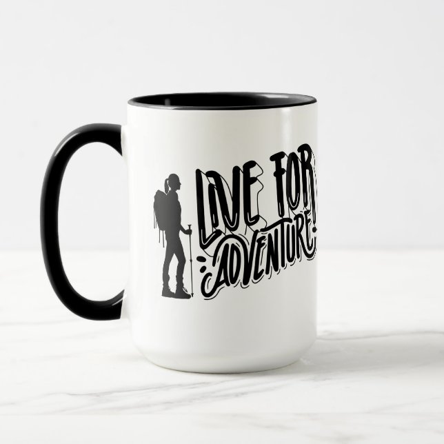 Mug Vivre pour l'aventure (Gauche)