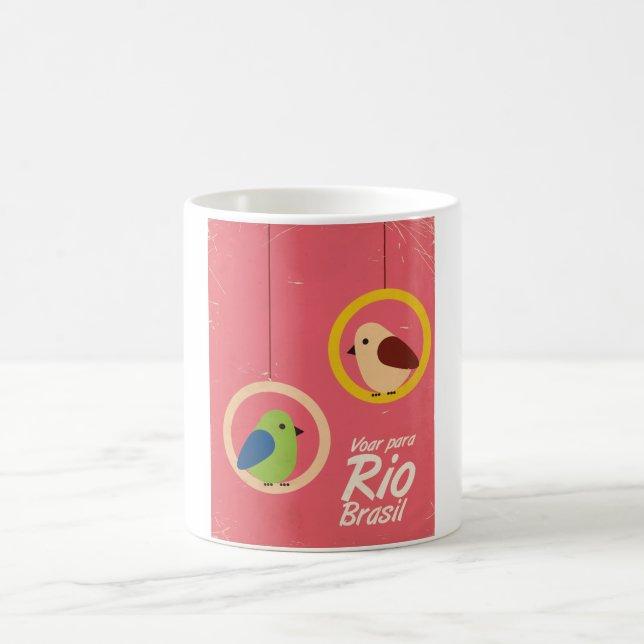 Mug Voar para Rio, affiche de voyage au Brésil. (Centre)