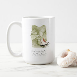 Mug Voeux chauds et Hugs Festifs Aquarelle