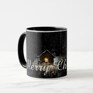 Mug Vœux de Noël avec Maison de Sorcière