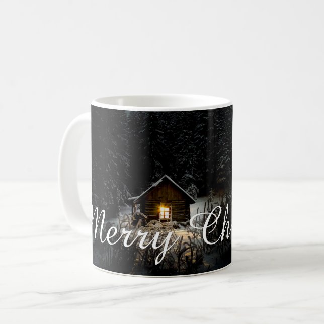 Mug Vœux de Noël avec Maison de Sorcière (Devant gauche)