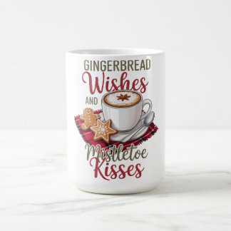 Mug Voeux de pain d'épice et baisers de gui Noël