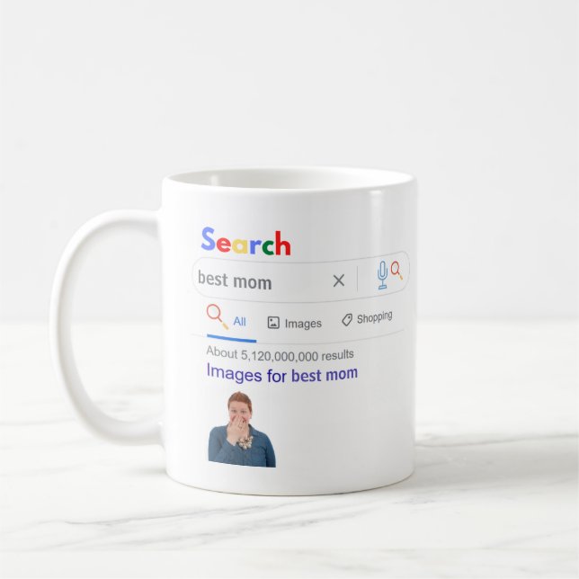 Mug Voici à quoi ressemble la MEILLEURE MOM du monde (Gauche)