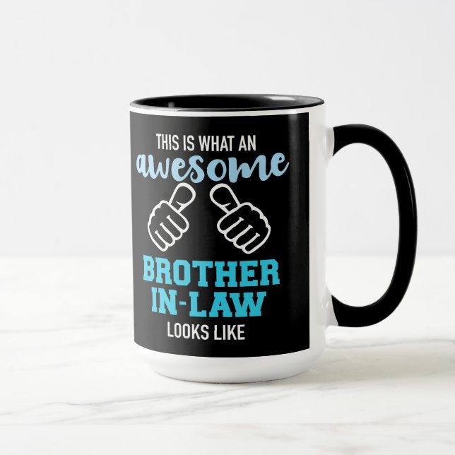 Mug Voici à quoi ressemble un beau beau-frère (Droite)