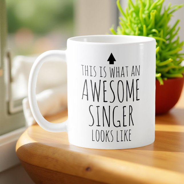Mug Voici à quoi ressemble un chanteur génial (Créateur téléchargé)