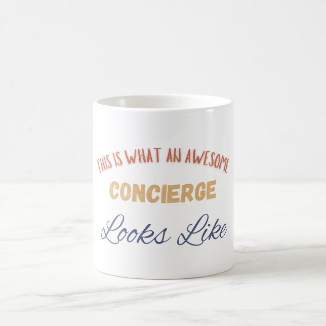 Mug Voici à quoi ressemble un concierge génial (Centre)