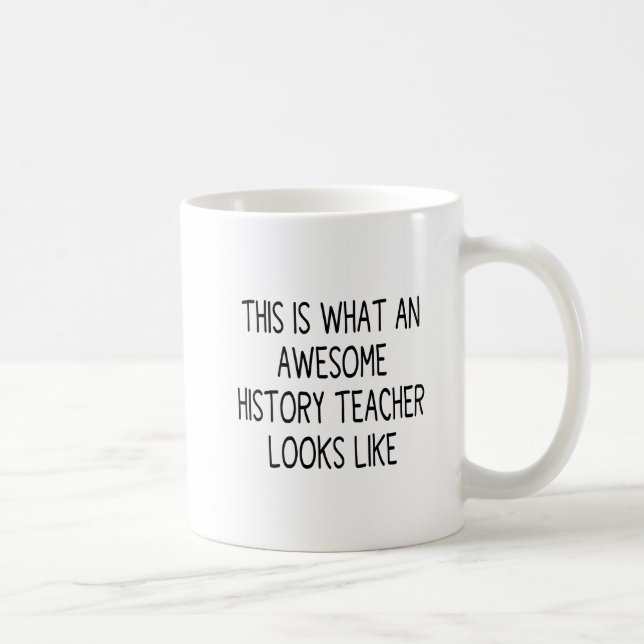 Mug Voici à quoi ressemble un enseignant d'histoire gé (Droite)