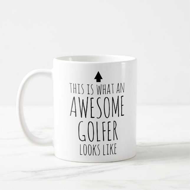 Mug Voici à quoi ressemble un golfeur génial (Gauche)