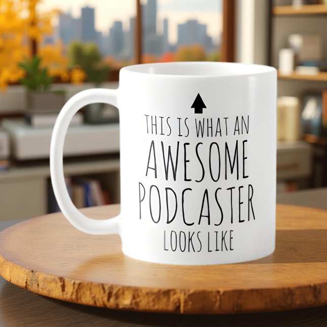 Mug Voici à quoi ressemble un podcaster génial (Créateur téléchargé)