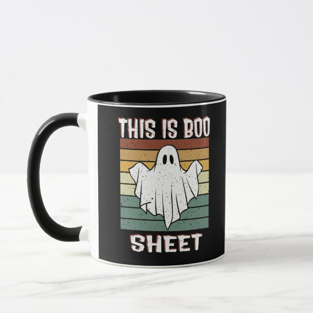 Mug Voici Bosheet Ghost Retro Halloween (Gauche)