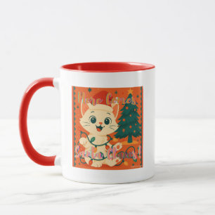 Mug Voici Santa Claws! Chat mignon et drôle