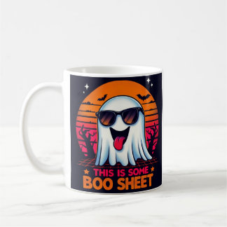Mug Voici une feuille de livre Drôle Halloween Ghost C