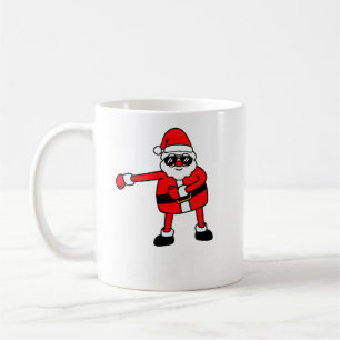 Mug Voici venir l'arbre de Noël de renne de soie de