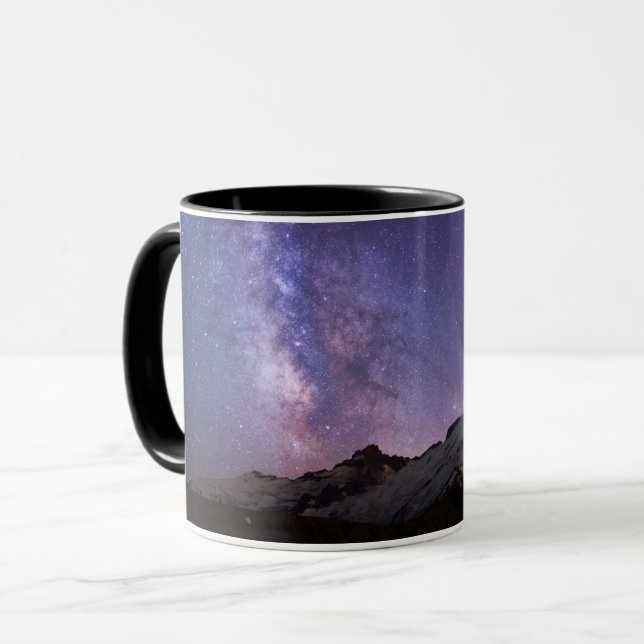 Mug Voie lactée & Mt. Rainier | État de Washington (Devant gauche)
