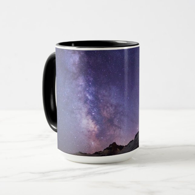 Mug Voie lactée & Mt. Rainier | État de Washington (Devant gauche)