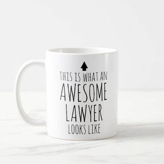 Mug Voilà à quoi ressemble un avocat génial (Gauche)