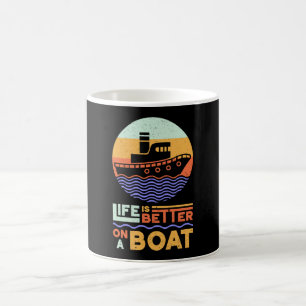 Mug Voile Bateau Capitaine Sea Sailor Idée cadeau