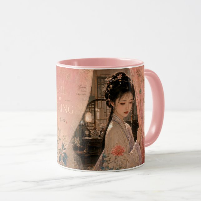 MUG VOILE DE PRINTEMPS. (Devant droit)