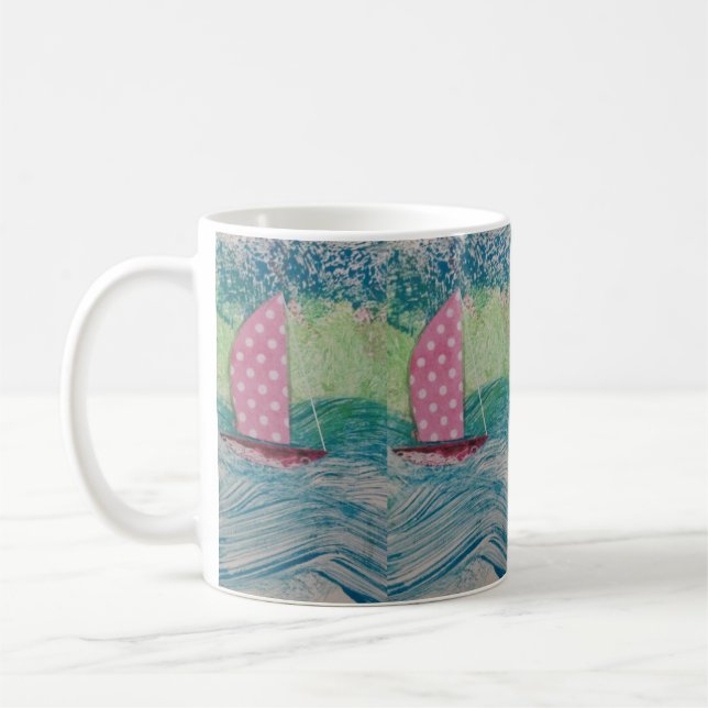 Mug Voile rose Polkadot (Gauche)