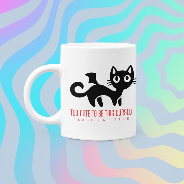 Mug Voiles de chat noir "trop mignonnes pour être maud (Créateur téléchargé)