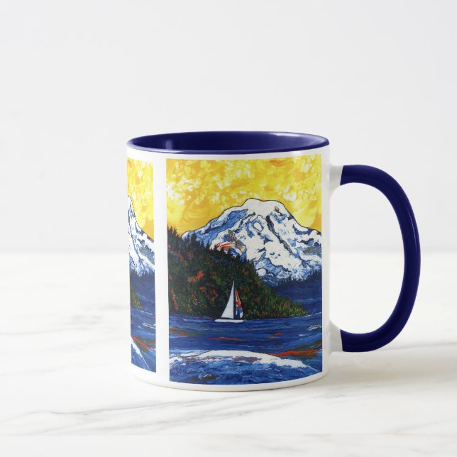 Mug Voilier avec le Mt plus pluvieux (Droite)