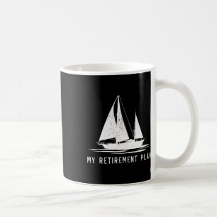 Mug Voilier Bateau papa Mon plan de retraite