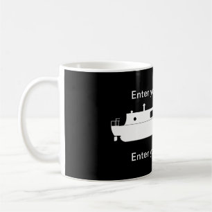Mug Voilier étroit (blanc)