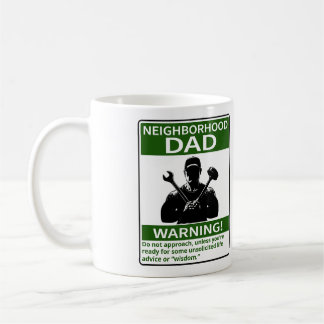 Mug Voisinage personnalisable Papa Avertissement Vert