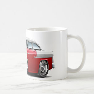Mug Voiture 1955 Rouge-Blanche de Chevy Belair
