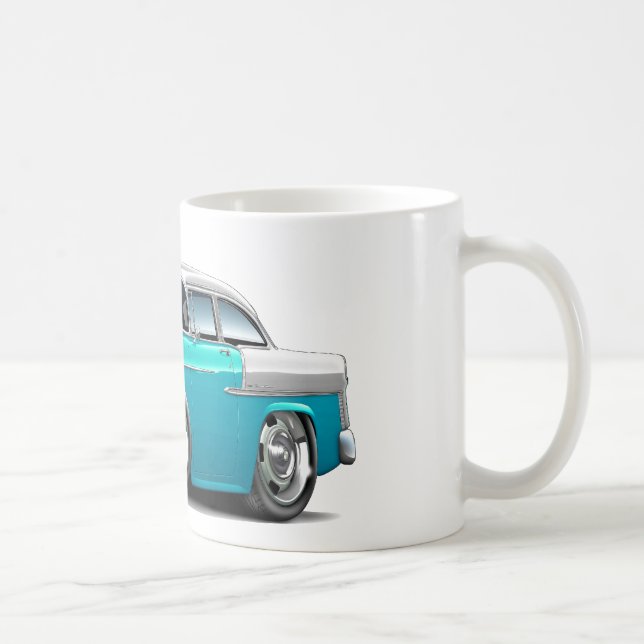 Mug Voiture 1955 Turquoise-Blanche de Chevy Belair (Droite)