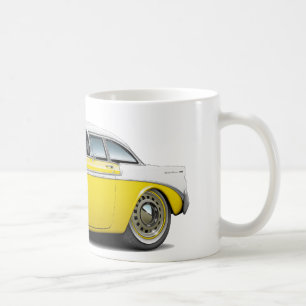 Mug Voiture 1956 Jaune-Blanche de Chevy Belair