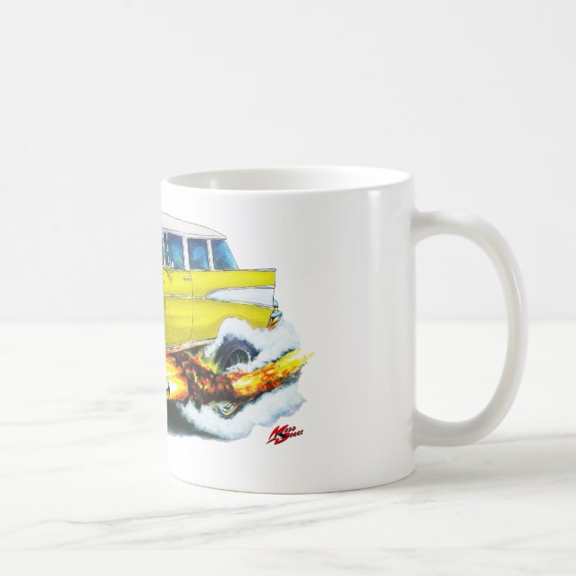 Mug Voiture 1957 de jaune de nomade de Chevy (Droite)