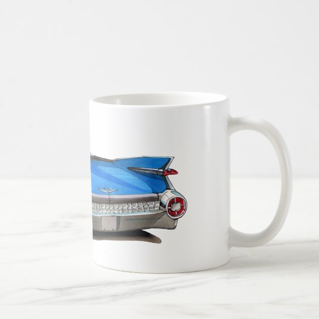 Mug Voiture 1959 de bleu de Cadillac (Droite)