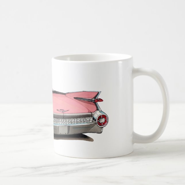 Mug Voiture 1959 rose de Cadillac (Droite)