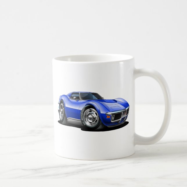 Mug Voiture 1968-72 de bleu de Corvette (Droite)