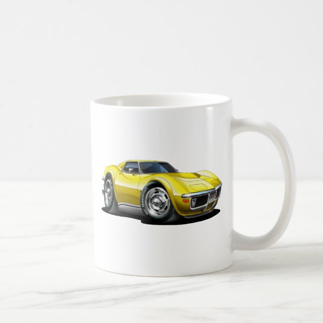 Mug Voiture 1968-72 jaune de Corvette (Droite)